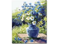 RNEMITERY Kit de pintura acrílica por números para adultos principiantes, decoración del hogar y alivio del estrés. Lienzo fácil de pintar. Juego de pinturas ac