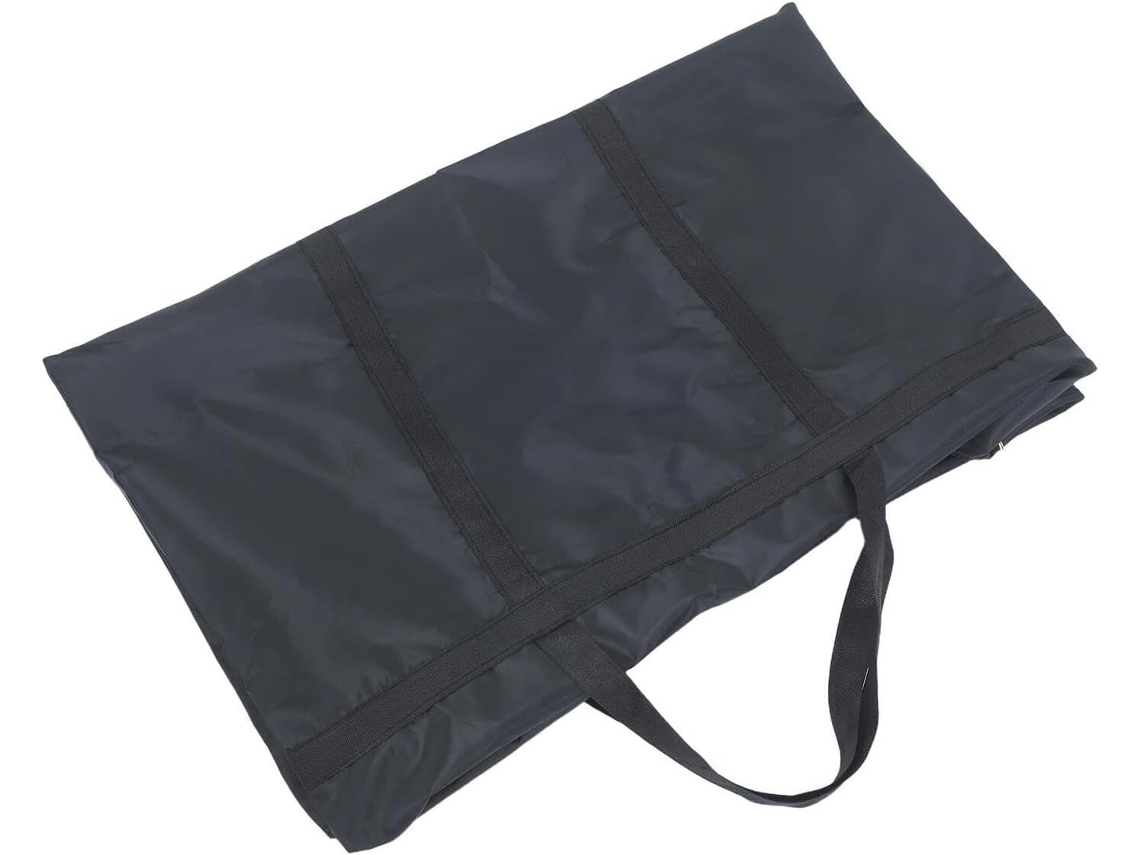 Bolsa Almacenamiento Impermeable Negra Capacidad 100 Cremallera Reforzada Mudanza Extragrande 80 48 25
