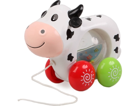 Muñeca KIOKIDS Arrastre de vacas de peluche (Multicolor - Edad Mínima: 12 Meses)