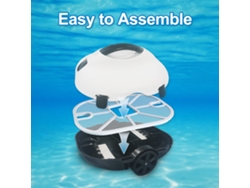 Limpiador robótico inalámbrico automático para piscinas con estacionamiento automático.