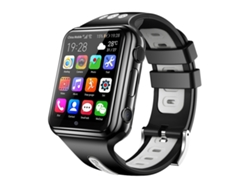 Smartwatch con pantalla totalmente laminada de 1,54 pulgadas, cámara dual, 1 GB de RAM y 16 GB de almacenamiento (negro/gris)