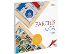 Tablero DISFRAZZES Parchís y Oca Cristal Marco Madera