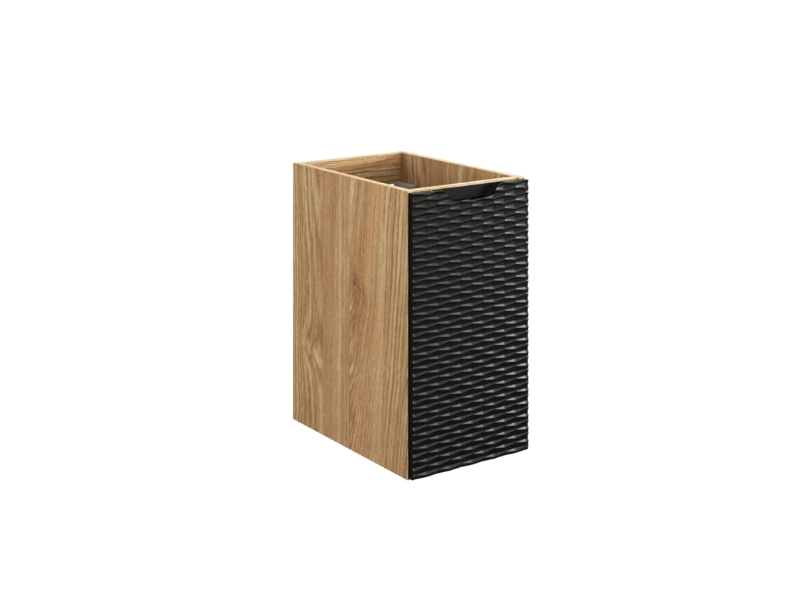 Armarios Laterales FURNLUX Ocean (Negro, Madera Contrachapada - 30X46X57 Cm)