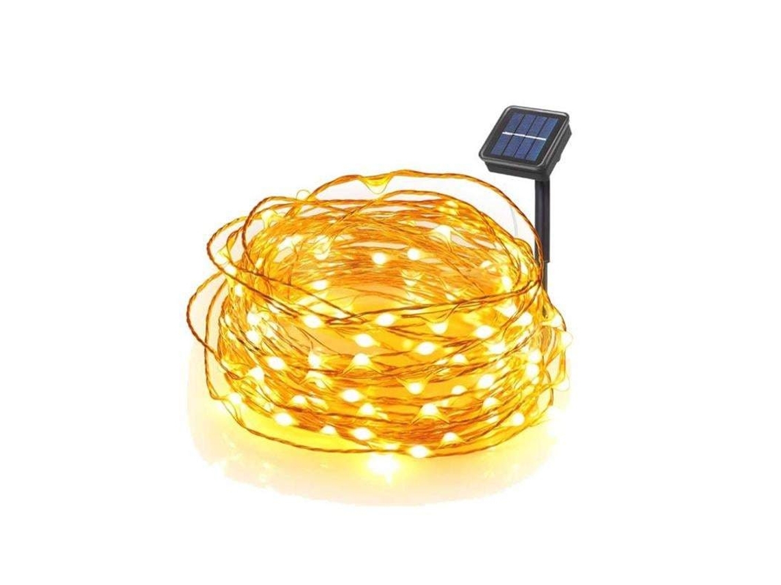 Guirnalda De Luces De 20 M Y 200 Lúmenes Con Energía Solar*