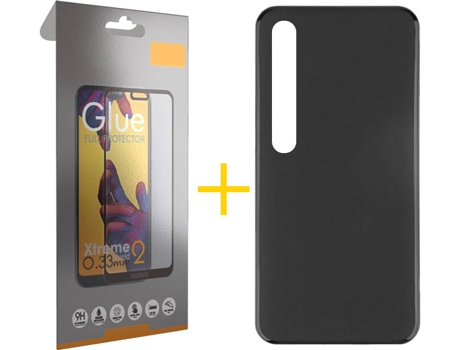 Kit Funda + Protector de Pantalla Xiaomi Mi 10 5G SKYHE Cristal Templado 8360 Negro
