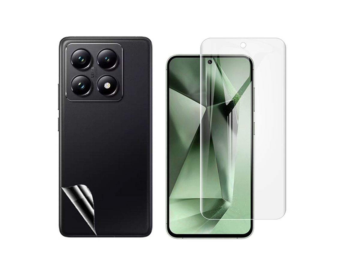 Protector de Pantalla Protectora Frente Verso para Xiaomi 14T Pro GIFT4ME Hidrogel Transparente