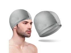 Gorro de baño unisex de PU suave, cómodo y no apretado para cabello largo.