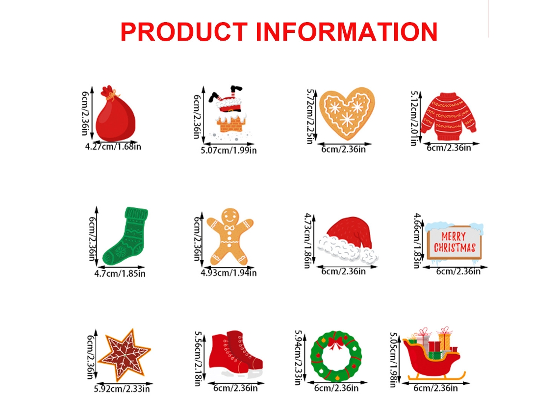 12 adornos navideños para cupcakes, decoraciones para fiestas navideñas RNEMITERY