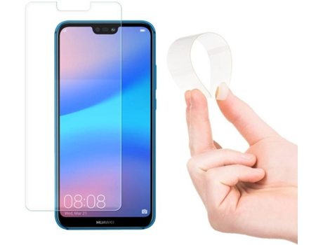 Protector Cristal Templado Huawei P20 Lite LMOBILE Flexiglass Transparente