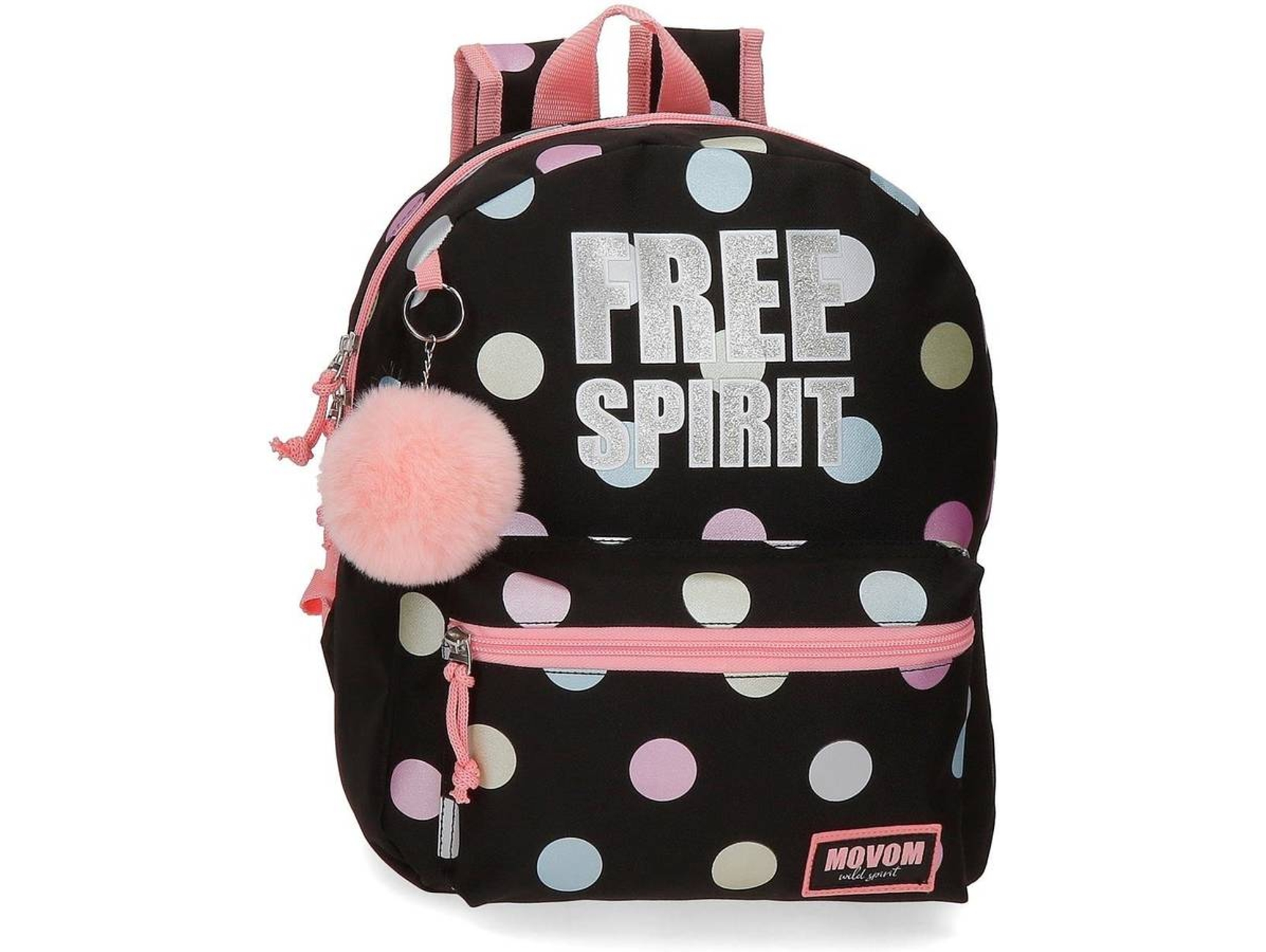 Mochila MOVOM Free Dots Negro (27x32x10cm)