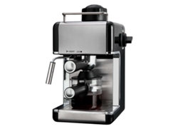 Cafetera espresso KLACK de 3,5 bares, 800 W, 4 tazas, varilla de vapor, acero inoxidable.