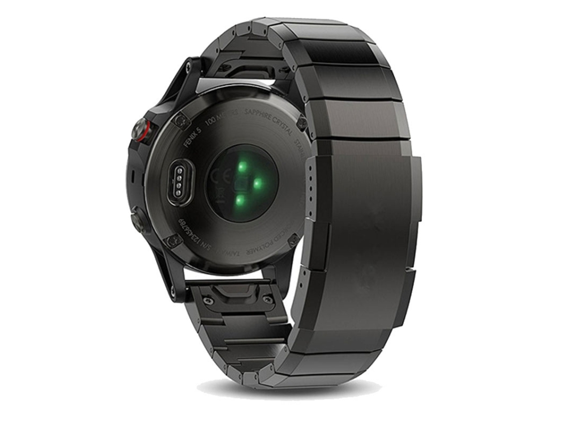 Bracelete Para Garmin Epix Pro (51mm) - Liga De Titânio - Liberação Rápida (26mm) Preta