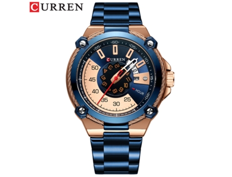Relojes para hombres, reloj de pulsera para hombres, relojes de pulsera de cuarzo resistentes al agua con calendario para hombres, carcasa rosa y a...