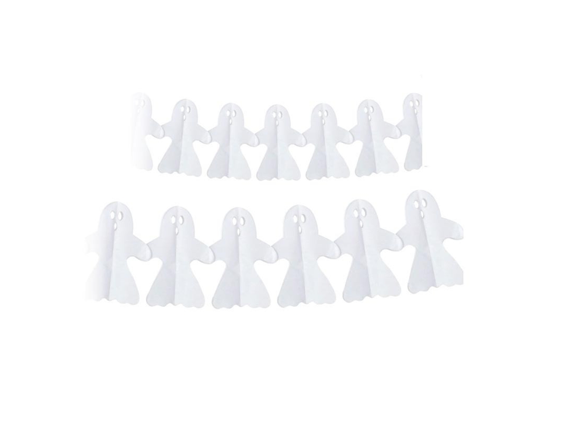 Guirnalda de Fantasma blanco Halloween de 3 m