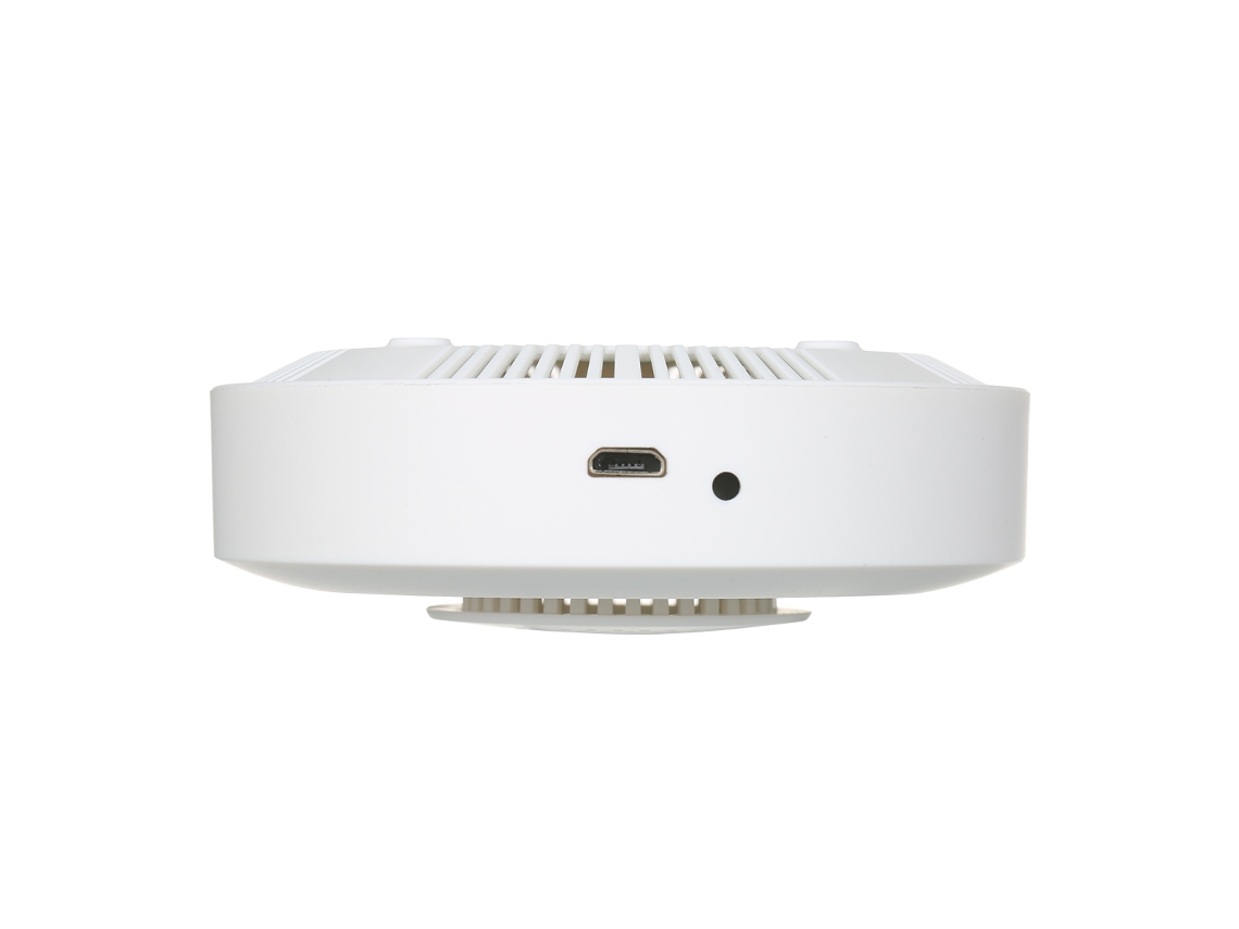 Monitor de calidad del aire interior con alarma mediante aplicación y registrador de datos para CO2, COV, temperatura, humedad y Zigbee.