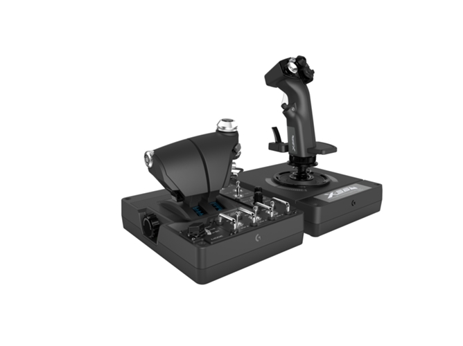 Mando Multiplataforma LOGITECH X56 H.O.T.A.S. Negro