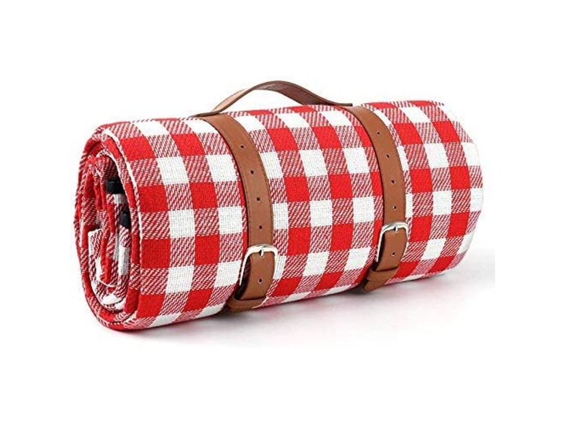 Manta De Picnic Grande De 3 Capas, Impermeable, Práctica Para Verano Y Primavera, Con Estampado A Cuadros.
