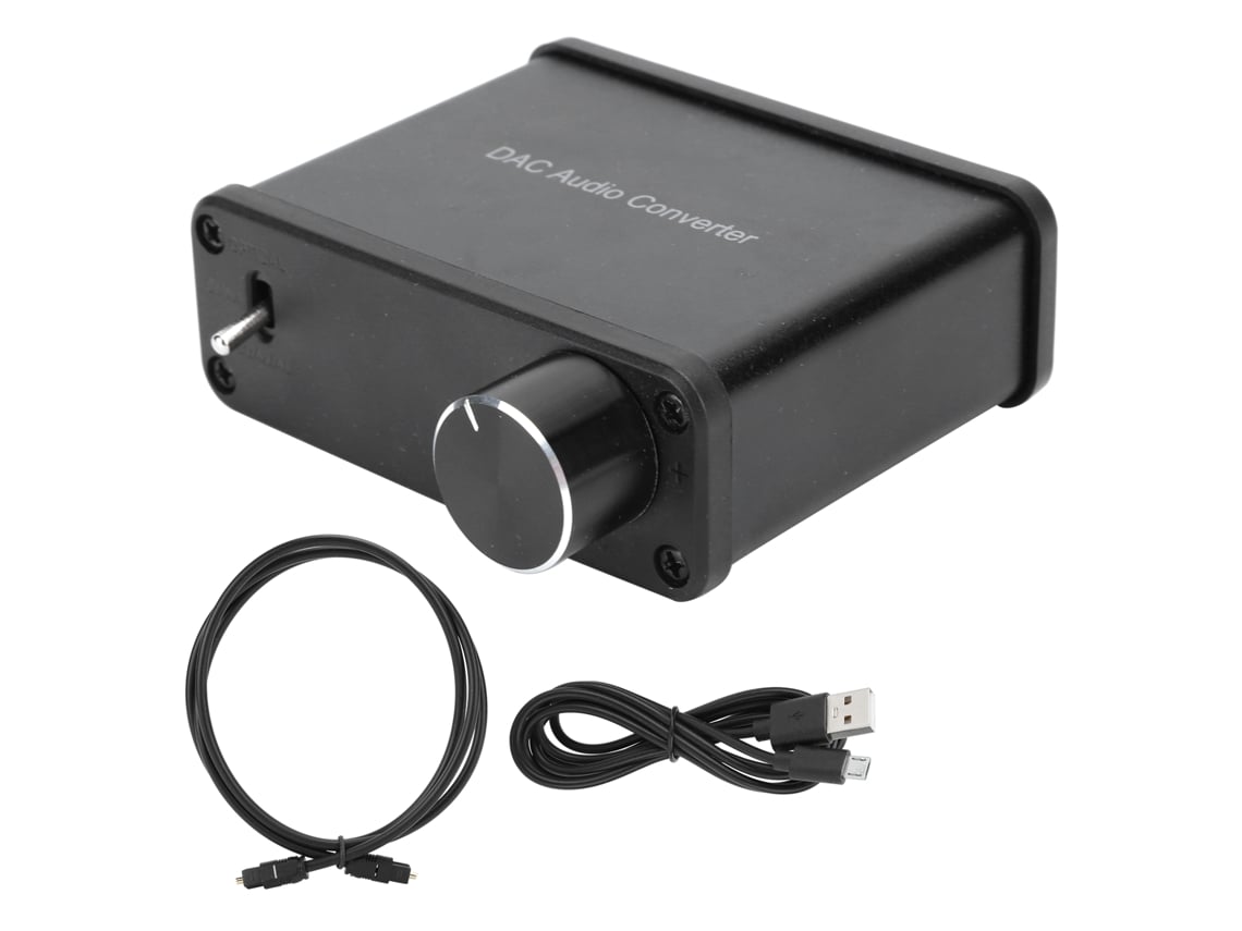 Simulación De Amplificador De Audio Digital A Analógico, Fibra Óptica Y Coaxial Para Equipos Rca De 3,5 Mm