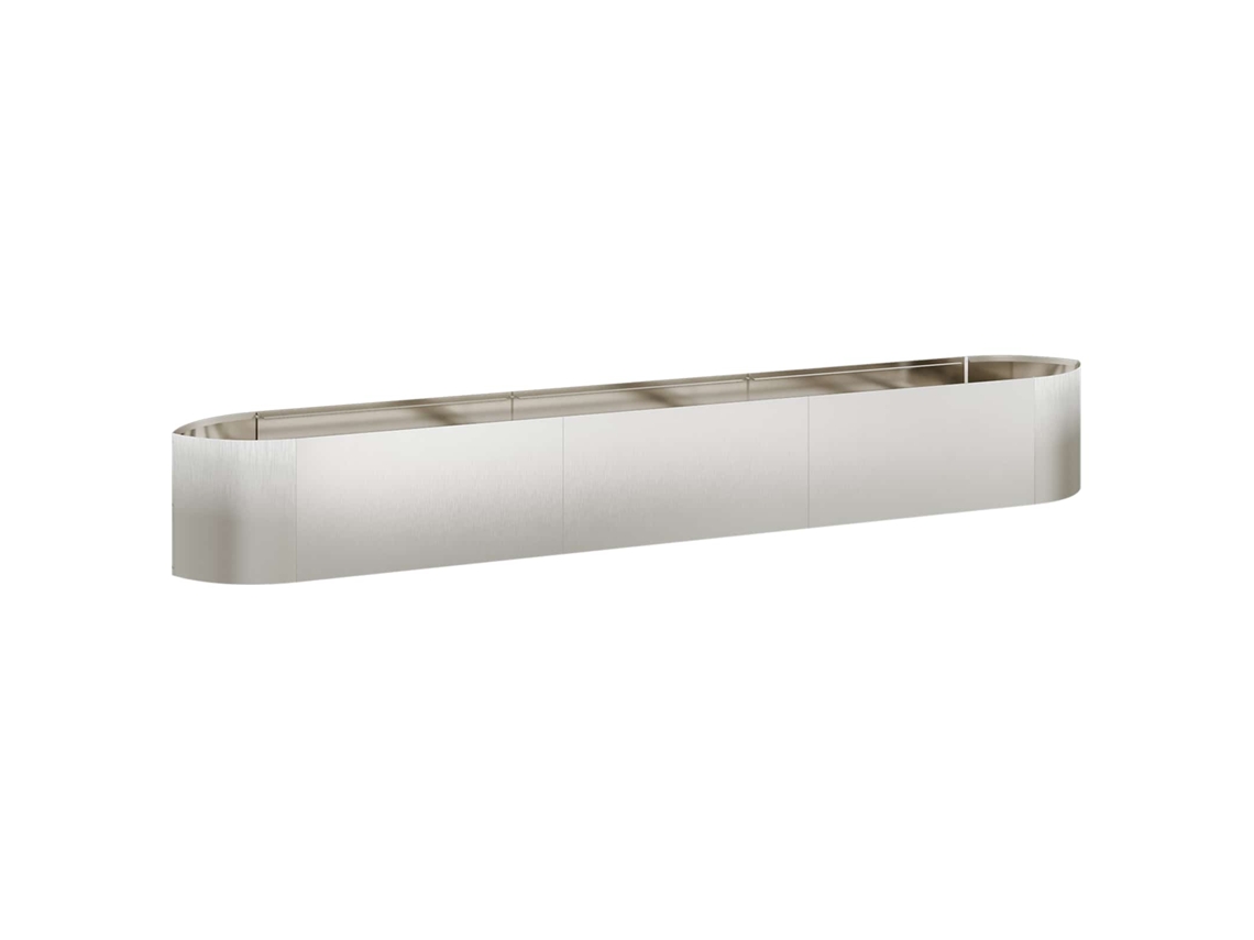 Vidaxl Cama De Jardín Elevada Acero Inoxidable 300 X 40 X 40 Cm Acero