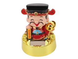 2026-figura De Dios De La Riqueza Solar Columpiante Ornamento Para Tablero De Coche Decoración Feng Shui Regalo Año Nuevo Chino