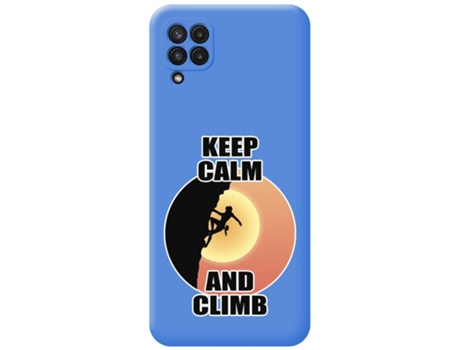 Carcasa Samsung Galaxy A22 4G / M22 TUMUNDOSMARTPHONE Silicona Líquida Dibujos Azul