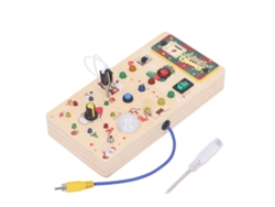 Juguete Con Interruptores De Luz Led, Diseño De Madera Para La Educación Infantil Temprana, Desarrollo De La Motricidad Fina, Regalo De Navidad