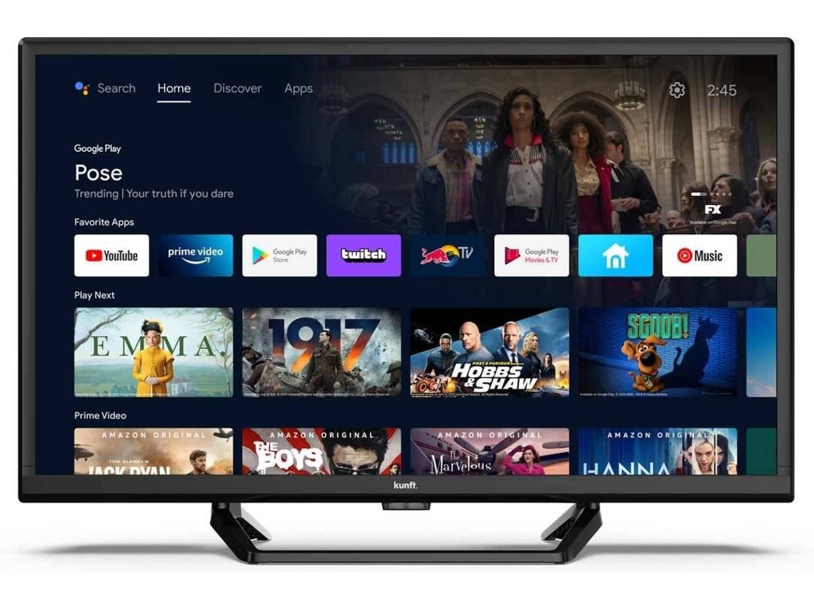 TV KUNFT K8414H24H (Outlet Grado A - LED - 24'' - 61 cm - HD - Android TV)