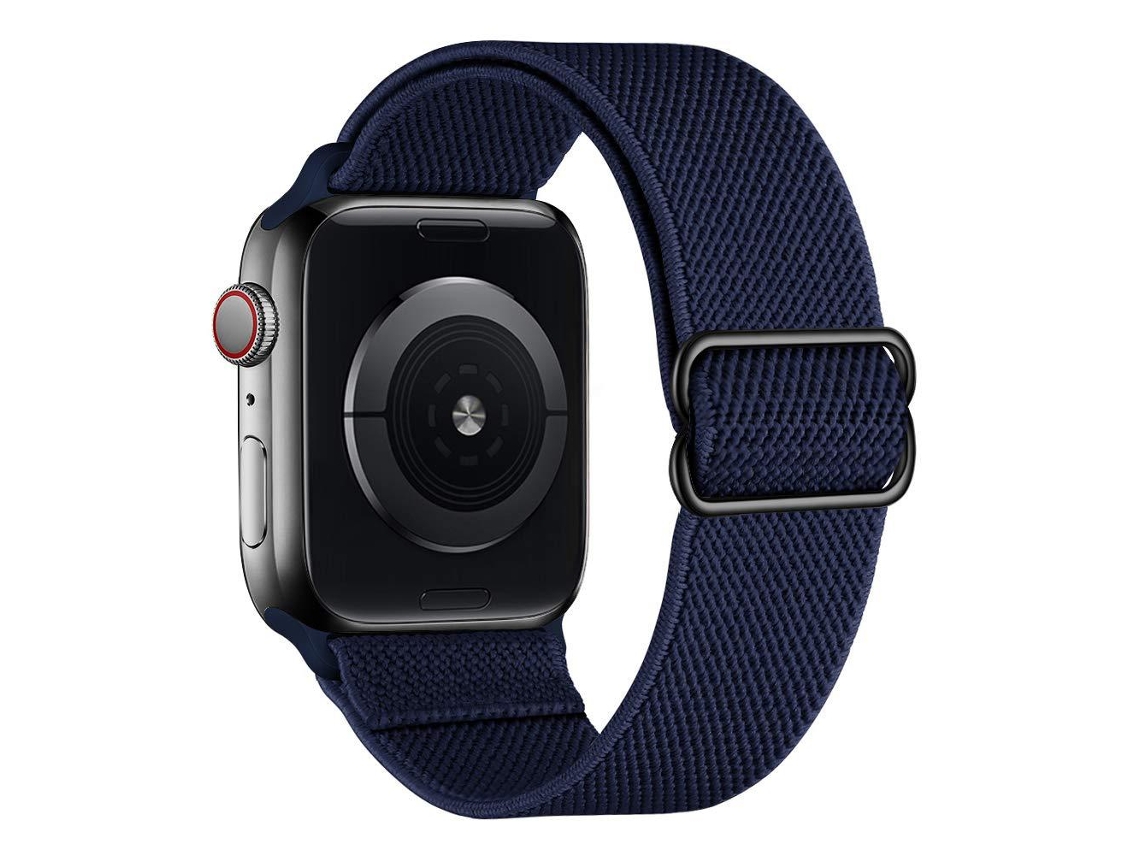 Correa de nailon trenzado Digitallab para Apple Watch Series 10 de 46 mm/Series 9/8/7/6/5/4/3/2/1 de 42 mm, 44 mm y 45 mm (azul oscuro)