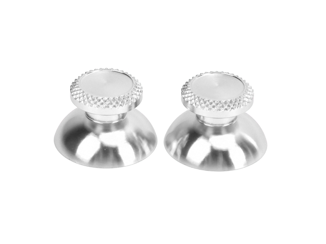 2 Empuñaduras Analógicas De Metal Para Mando De Consola De Juegos Portátil, Accesorios De Aluminio Plateado
