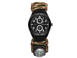 Reloj Electrónico Para Hombre Con Brújula Para Acampada, Senderismo Y Montañismo, Color Verde.