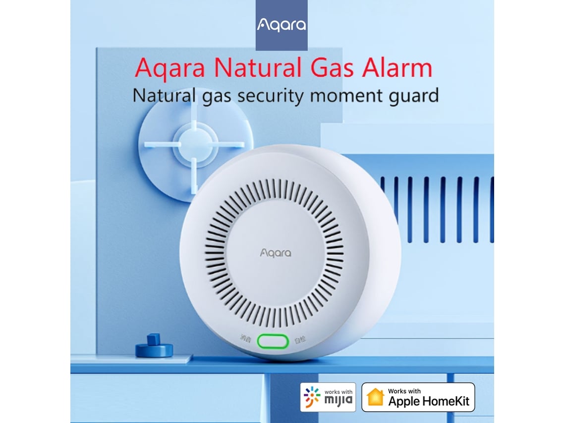 Detector De Gas Natural Inteligente Aqara Zigbee Con Alarma Y Conexión Inteligente Para La Seguridad Del Hogar.
