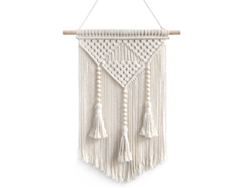 2026-31024-arte De Pared Macramé Decoración Hogar Dormitorio Estilo Bohemio (marfil)