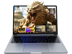 Portátil profesional de 16'' QHD (2.5k), AMD Ryzen 5 7430u, 16 GB de RAM + 1 TB de SSD, Windows 11, teclado QWERTY