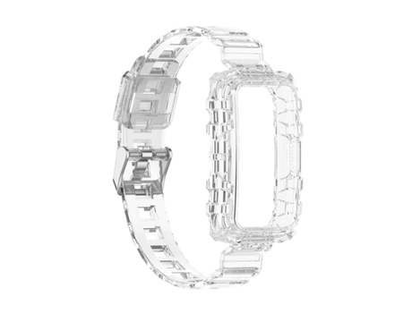 Correa de reloj con caja de reloj TPU Transparente Huawei Band 7 / Band 6 / Band 6 Pro, Honor Band 7 / Band 6