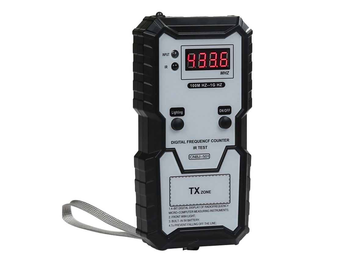 Probador De Frecuencia Infrarroja Para Llave De Coche 100m-1ghz Instrumento Electrónico De Frecuencia Infrarroja Di Negro