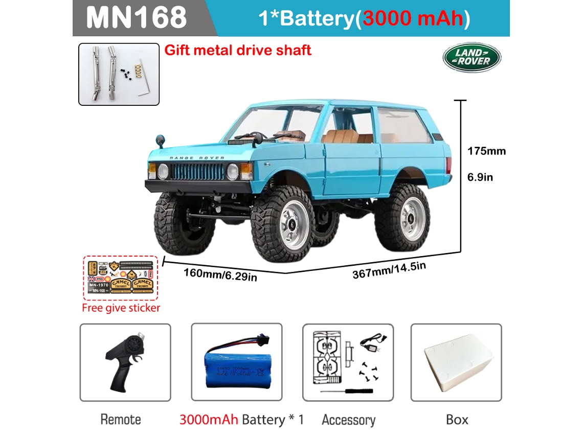 Coche todoterreno RC 112, tracción a las 4 ruedas proporcional, motor 280, control de 2,4 g, vehículo eléctrico robusto para niños. Aeuzwr