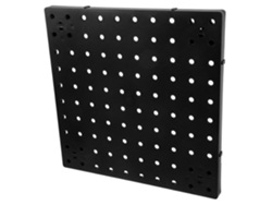 Panel Pared Perforado Plástico Negro 25x25 Organizador Herramientas Estante Almacenamiento Multifuncional
