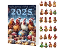 Calendario De Adviento De 24 Días 2025, Colgante De Animal Para Coche, Fiesta, Hogar, Navidad