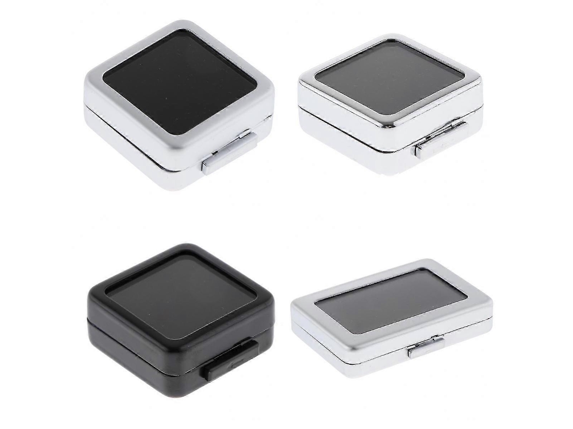Estuche portátil para relojes con 6 compartimentos y cremallera, ideal para viajes, colección y almacenamiento de joyas, Hengjian (negro)
