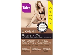 Bandas de Cera Depilatoria TAKY Natural Oils Depilatory Body Wax Bands (24 Unidades)