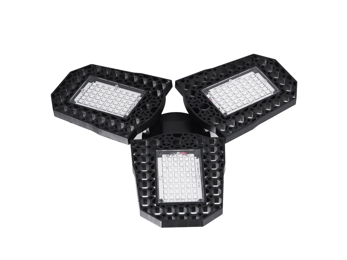 Lámpara LED plegable de 80 W para el cultivo de plantas, con espectro rojo y azul, ideal para flores, tomates, pimientos y rosas.