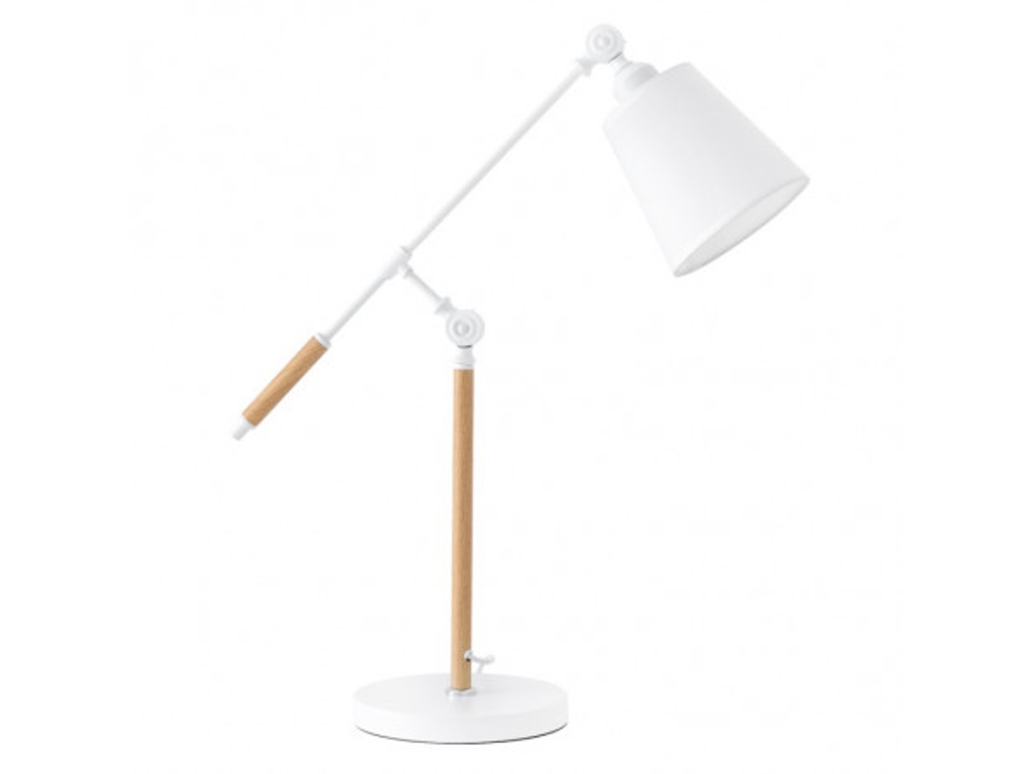 DUDECOR Lámpara De Mesa Lizar Blanco