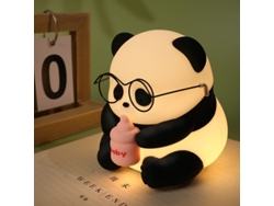 Lámpara Huahua Panda Atenuación De Tres Niveles Temporización Colorida Carga USB Lámpara De Silicona Pat D SIURN