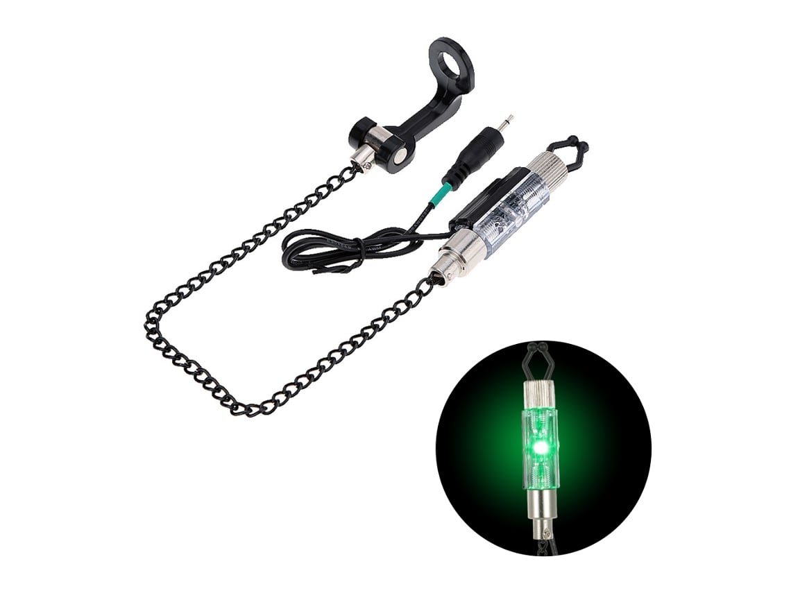 Danu26-alarma De Mordedura De Pesca Con Colgador De Cadena Y Indicador Led Iluminado
