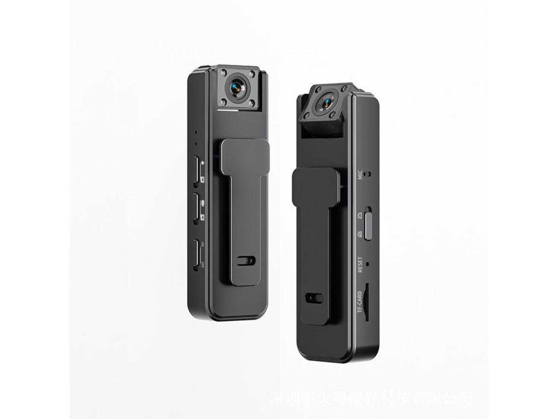 Mini cámara portátil con video HD de 1080p, cámara oculta portátil con lente giratoria y visión nocturna, batería de larga duración, cámara corporal para espionaje.