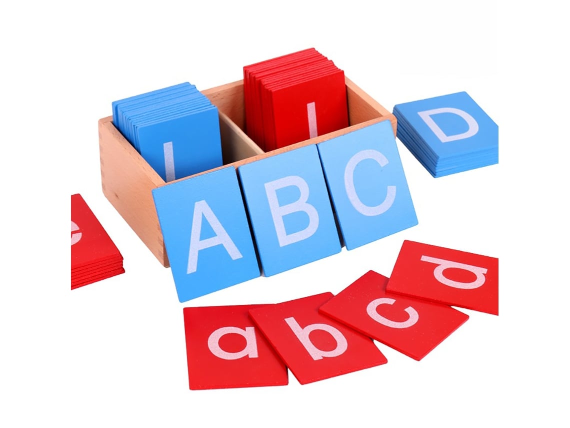 Rebe-tablero De Arena Com Letras Dobles Para Niños Caixa Vermelha E Azul Material Didático Jardim De Infância