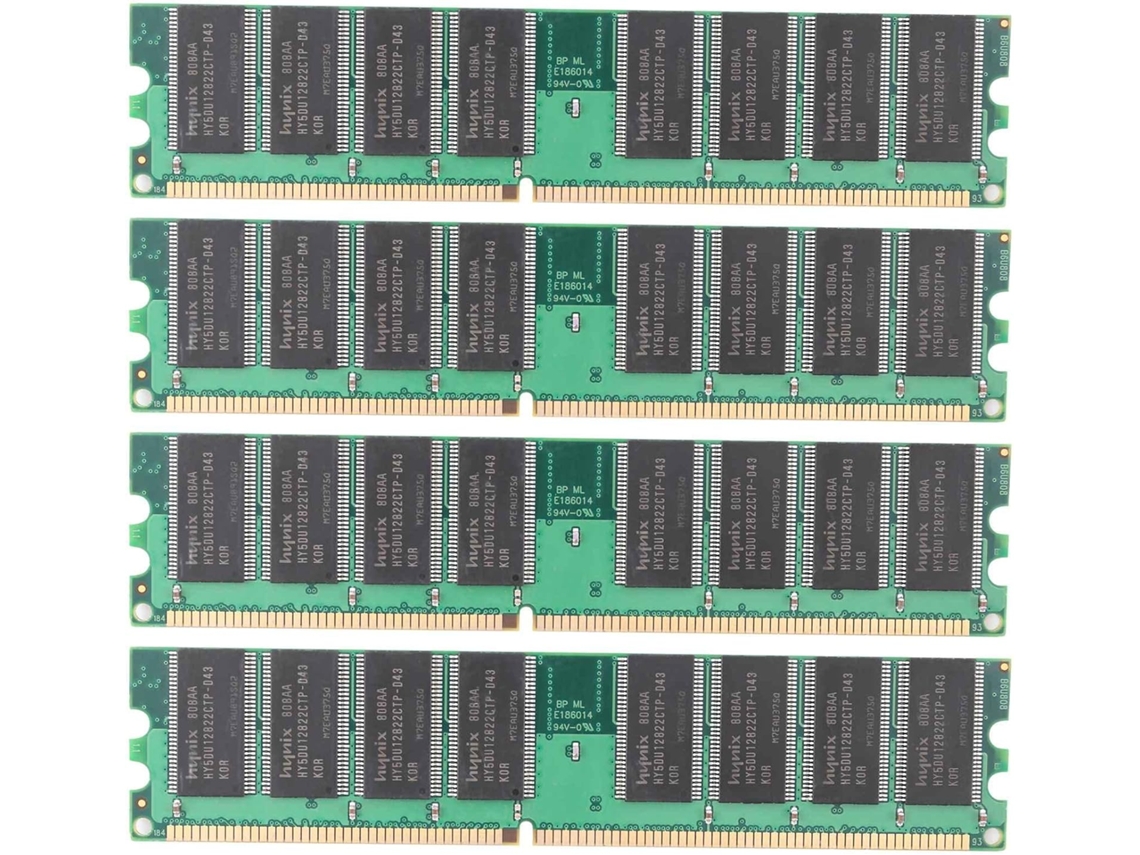 4 Módulos De Memoria Ram Ddr1 De 1 Gb Para Pc De Escritorio, 400 Mhz, 184 Pines, Sin Ecc.