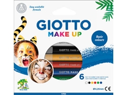 Pinturas Faciales GIOTTO Lápiz Facial Make Up Colores Clásicas (6 unidades)