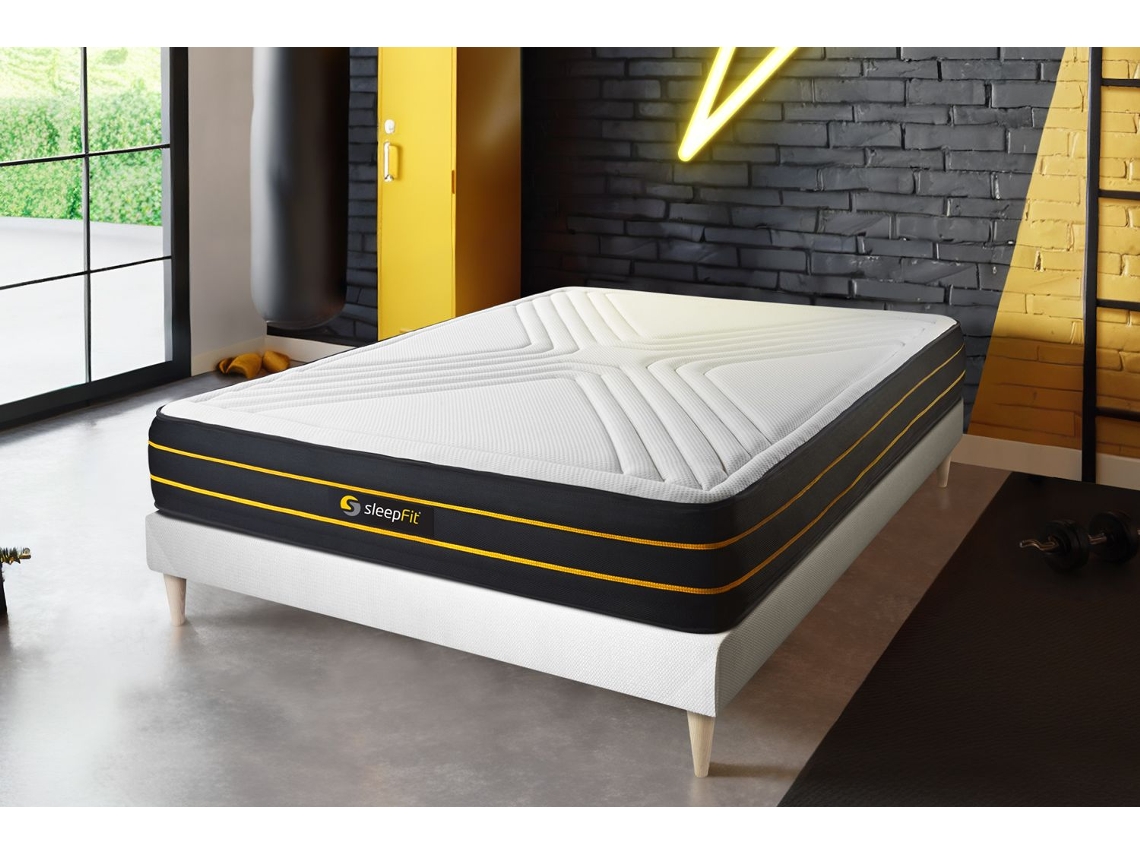 Somier Ultra Multiláminas Micromuelles Ensacados Zonas SLEEPFIT Espuma con memoria Blanco (180x200)