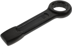Llave de carraca acodada de 36 mm, robusta, de acero forjado, resistente a los impactos.